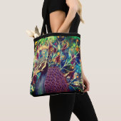 Peacock kaleidoscope farbenfroh boho künstlerisch tasche (Von Nahem)