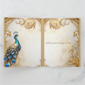 Peacock Karte (Innenseite)