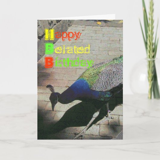 Peacock Karte (Vorderseite)