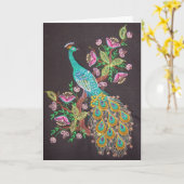 PEACOCK KARTE (Gelbe Blume)