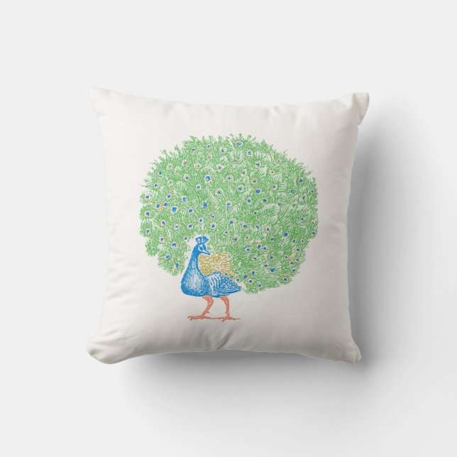 Peacock Kissen (Vorderseite)