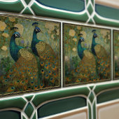 Peacock Klimt Wall Decke Impressionist Art Nouveau Fliese