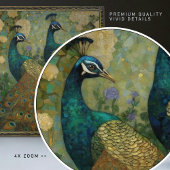 Peacock Klimt Wall Decke Impressionist Art Nouveau Fliese