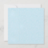 Peacock Lace Elegance Hochzeit Einladung (Rückseite)