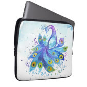 Peacock Laptop Sleeve (Vorne Rechts)
