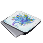 Peacock Laptop Sleeve (Vorne Knopf)