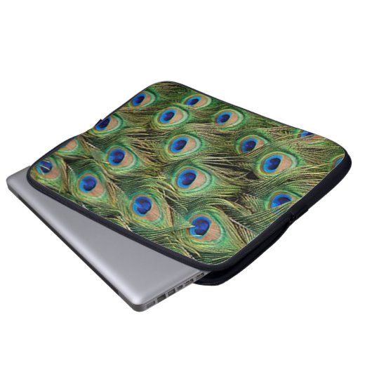 Peacock Laptop Sleeve (Vorne Knopf)