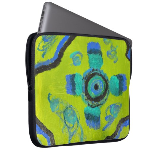 Peacock Laptopschutzhülle (Vorne Rechts)