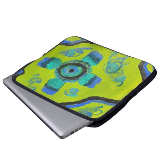 Peacock Laptopschutzhülle (Vorne Knopf)
