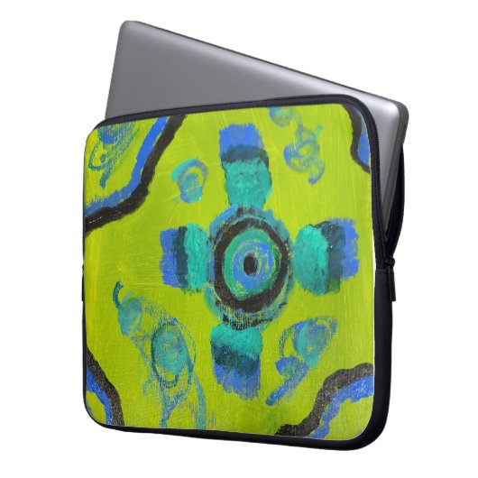 Peacock Laptopschutzhülle (Vorderseite Links)