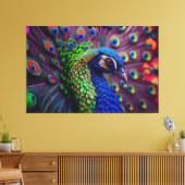 Peacock Leinwanddruck (Insitu (Wohnzimmer))
