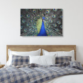 Peacock Leinwanddruck (Insitu (Schlafzimmer))