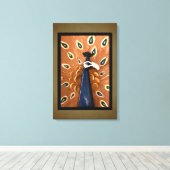 Peacock Leinwanddruck (Insitu (Holzboden))