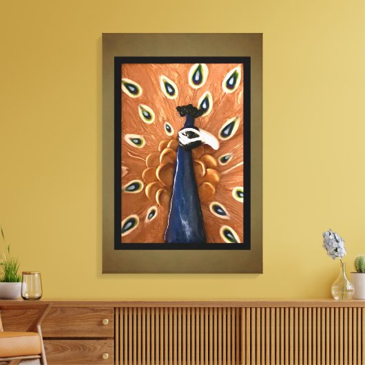 Peacock Leinwanddruck (Insitu (Wohnzimmer))