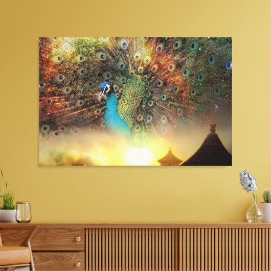 Peacock Leinwanddruck (Insitu (Wohnzimmer))