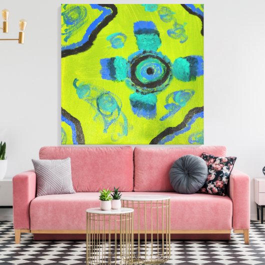 Peacock Leinwanddruck (Insitu (Wohnzimmer))