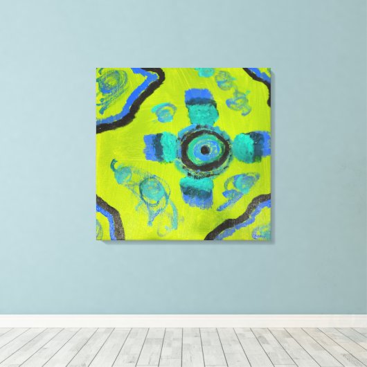 Peacock Leinwanddruck (Insitu (Holzboden))