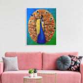 Peacock Leinwanddruck (Insitu (Wohnzimmer))
