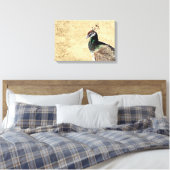 Peacock Leinwanddruck (Insitu (Schlafzimmer))