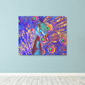 Peacock Leinwanddruck (Insitu (Holzboden))
