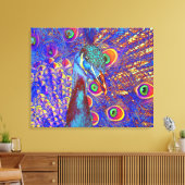 Peacock Leinwanddruck (Insitu (Wohnzimmer))