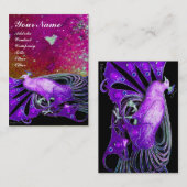 PEACOCK lila Funkeln Visitenkarte (Vorne/Hinten)
