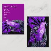 PEACOCK lila Visitenkarte (Vorne/Hinten)