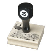 Peacock Long Curled Schwanz Feathers Gummistempel (Stempel)