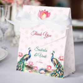 Peacock lotus Indian Gastgeschenke Hochzeit Geschenkschachtel