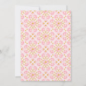 Peacock lotus Indische Hochzeit speichern das Datu Einladung (Rückseite)