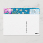 Peacock Lotus Postkarte (Rückseite)