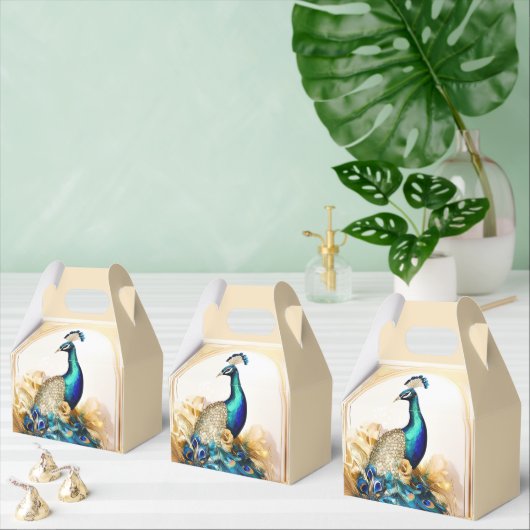 Peacock Luxuriöse Vogelgarten Hochzeit Geschenkschachtel (Zahlreiche)