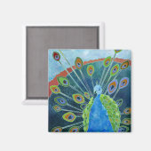 Peacock Magnet (Vorderseite/Rückseite)