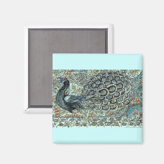 Peacock Magnet (Vorderseite/Rückseite)