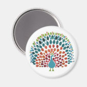 Peacock Magnet (Vorderseite/Rückseite)