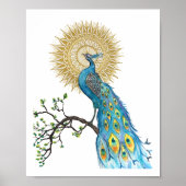 Peacock Mandala 8x10 Print Poster (Vorne)