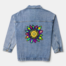 PEACOCK MANDALA JEANSJACKE