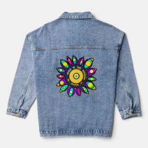 PEACOCK MANDALA JEANSJACKE
