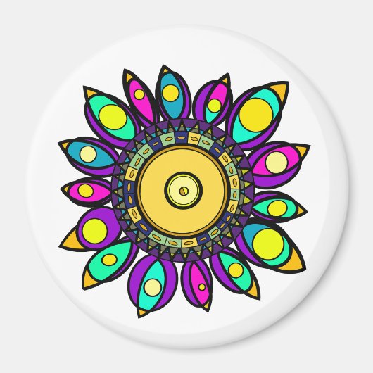 PEACOCK MANDALA MAGNET (Vorne)