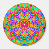 Peacock Mandala Style Magnet (Vorne)