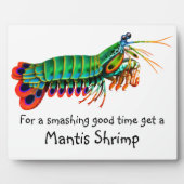 Peacock Mantis Shrimp Reef Creature Plaque Fotoplatte (Vorderseite)