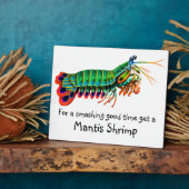 Peacock Mantis Shrimp Reef Creature Plaque Fotoplatte (Seite)