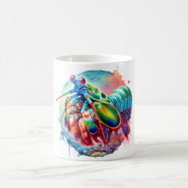 Peacock Mantis Shrimp REF253 - Watercolor Kaffeetasse