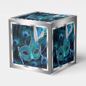 Peacock Masquerade Party Geschenkschachtel (Vorderseite)