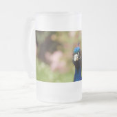 Peacock Mattglas Bierglas (Vorderseite Links)