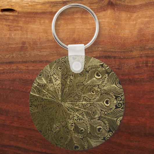 Peacock-Metallablage Schlüsselanhänger (Vorderseite)