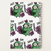 Peacock mit Journal - "Shut Up, Journal" Funny Notizblock (Rückseite)