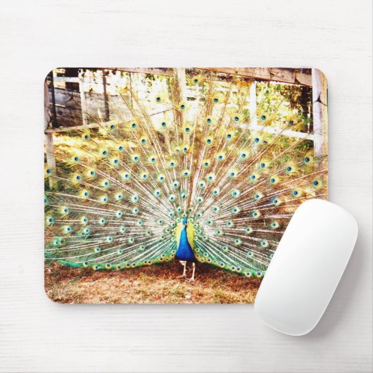 Peacock Mouse Pad Mousepad (Mit Mouse)