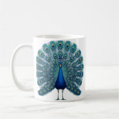 Peacock Mug – Colorful Bird Art Coffee Cup – Elega Kaffeetasse (Links)