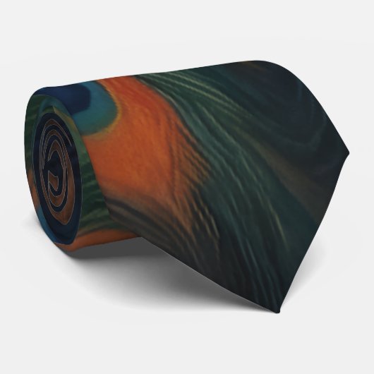 Peacock Neck Tie Krawatte (Gerollt)